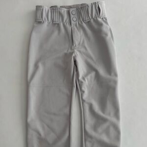 Softball Pants Girls Light Gray
